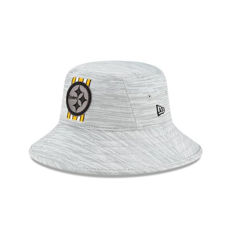 NFL Pittsburgh Steelers Official Training Stretch (XAE8267) - Black New Era Bucket Hats